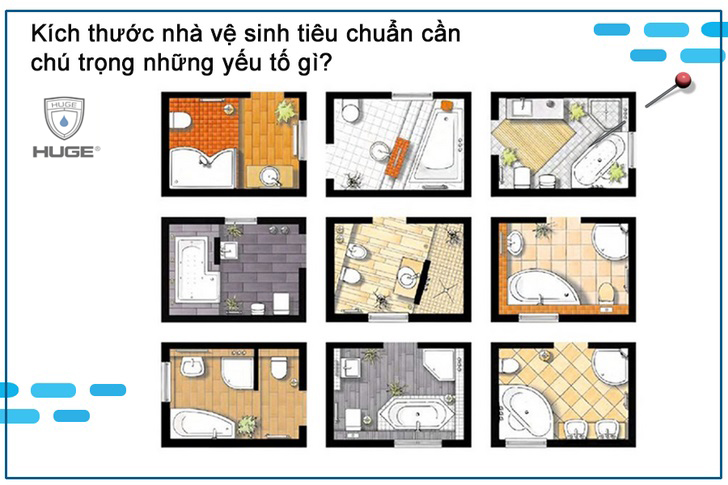 Kích thước nhà vệ sinh đạt tiêu chuẩn mới nhất
