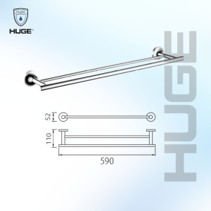 THANH VẮT KHĂN ĐÔI H-B1739A