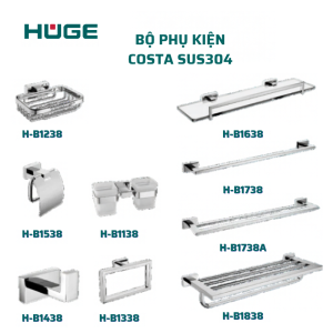 BỘ PHỤ KIỆN COSTA SUS304