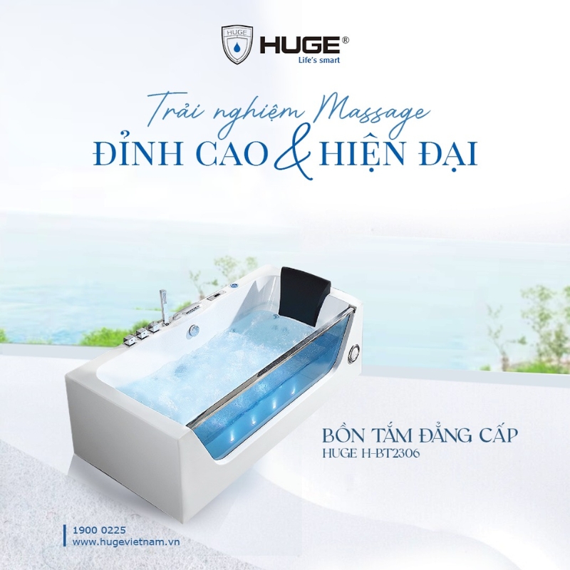 Bồn tắm massge thương hiệu HUGE