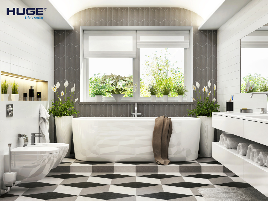 Vị trí bồn tắm nằm và ảnh hưởng đến phong thủy