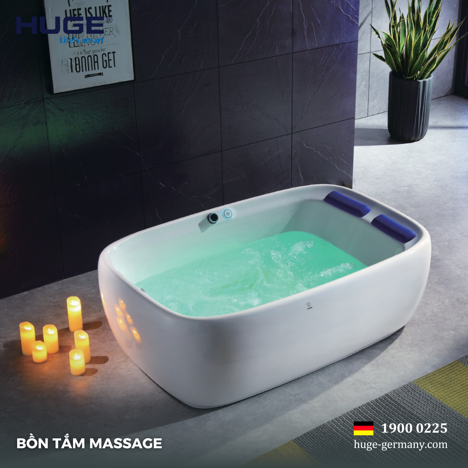 Bồn tắm massage – Trải nghiệm thư giãn đẳng cấp tại nhà