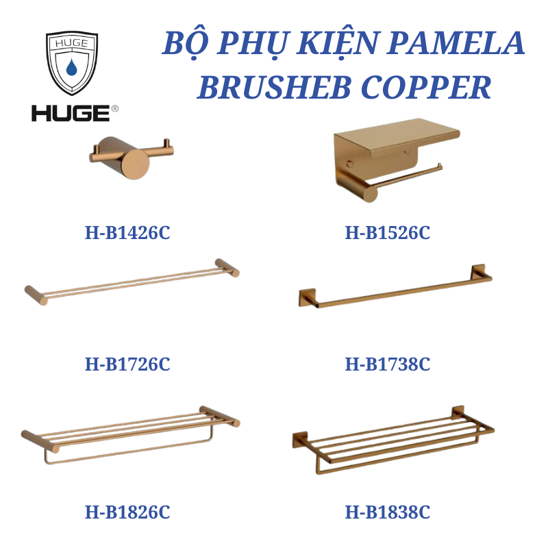 BỘ PHỤ KIỆN PAMELA BRUSHEB COPPER